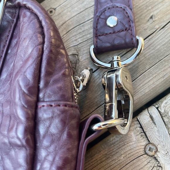 Jewell by thirty one  pebble Leather Satchel burgundy - Picture 3 of 11